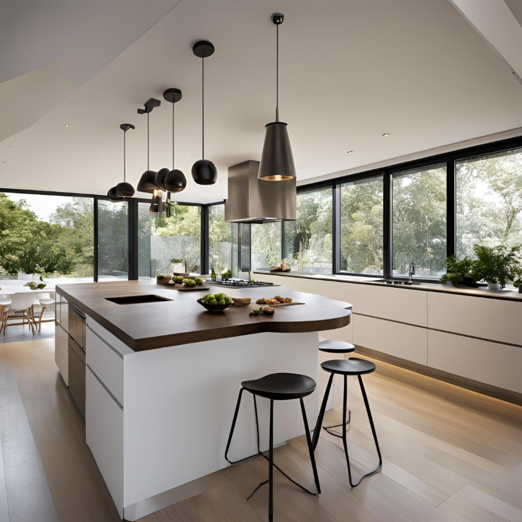 modern white kitchen